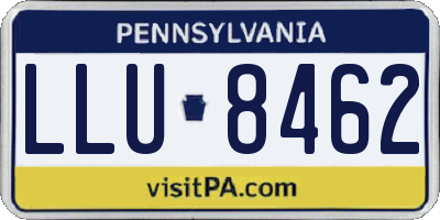PA license plate LLU8462