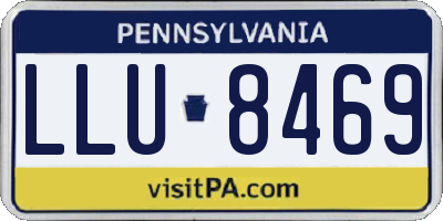 PA license plate LLU8469
