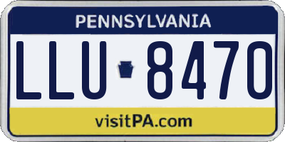 PA license plate LLU8470