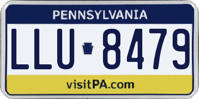 PA license plate LLU8479
