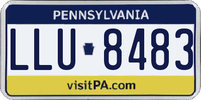 PA license plate LLU8483