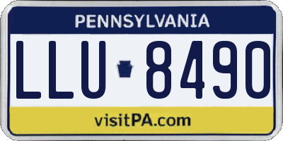 PA license plate LLU8490