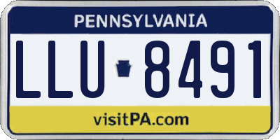 PA license plate LLU8491