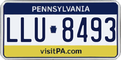 PA license plate LLU8493