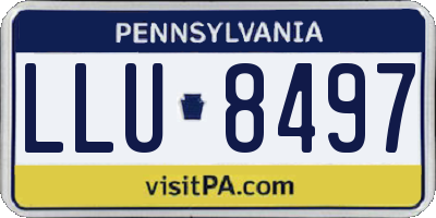PA license plate LLU8497