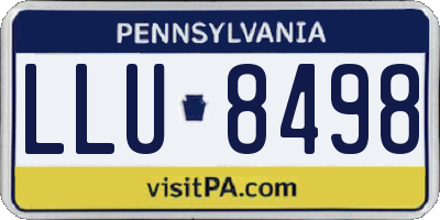 PA license plate LLU8498