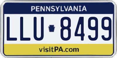 PA license plate LLU8499