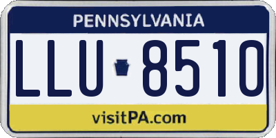 PA license plate LLU8510
