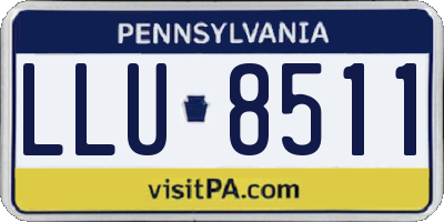 PA license plate LLU8511