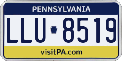 PA license plate LLU8519