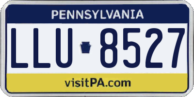 PA license plate LLU8527