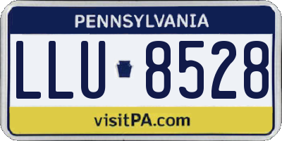 PA license plate LLU8528