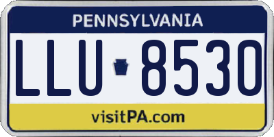 PA license plate LLU8530