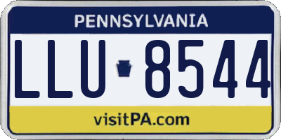 PA license plate LLU8544