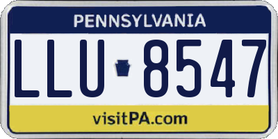 PA license plate LLU8547