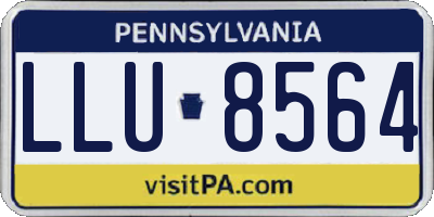 PA license plate LLU8564
