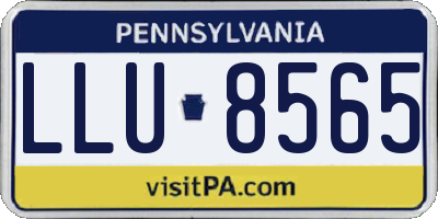 PA license plate LLU8565