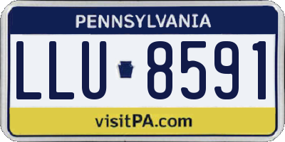 PA license plate LLU8591