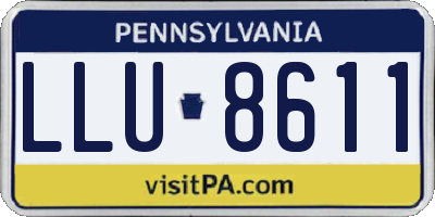 PA license plate LLU8611