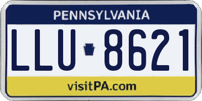 PA license plate LLU8621