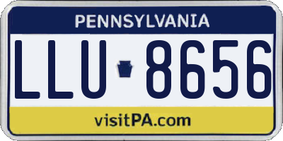 PA license plate LLU8656