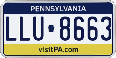 PA license plate LLU8663