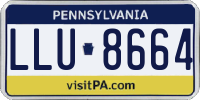 PA license plate LLU8664