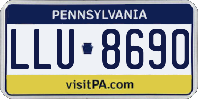 PA license plate LLU8690