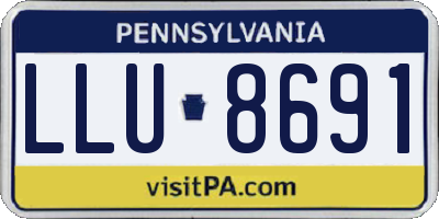 PA license plate LLU8691