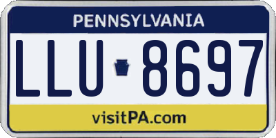 PA license plate LLU8697