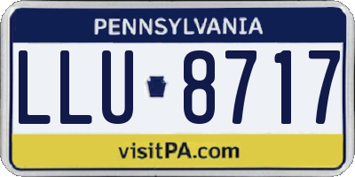 PA license plate LLU8717