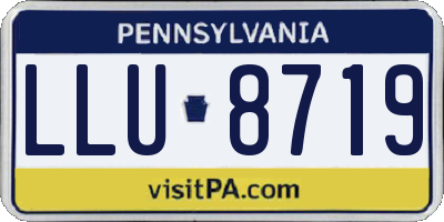 PA license plate LLU8719