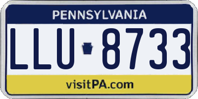 PA license plate LLU8733