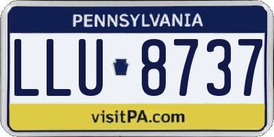 PA license plate LLU8737