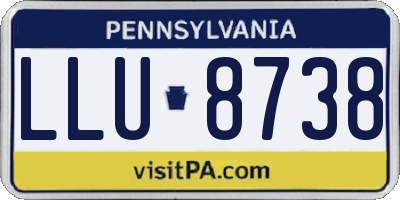 PA license plate LLU8738