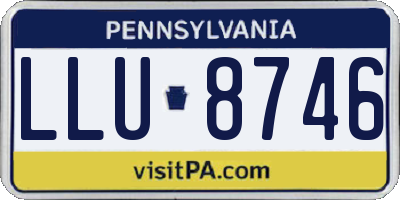 PA license plate LLU8746