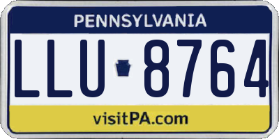 PA license plate LLU8764