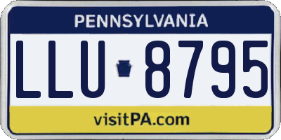 PA license plate LLU8795