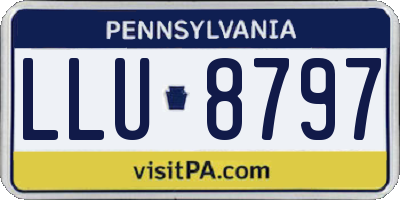 PA license plate LLU8797