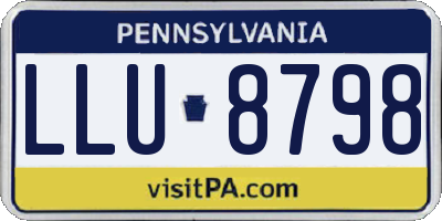 PA license plate LLU8798