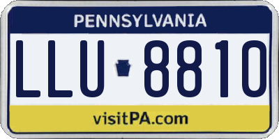 PA license plate LLU8810