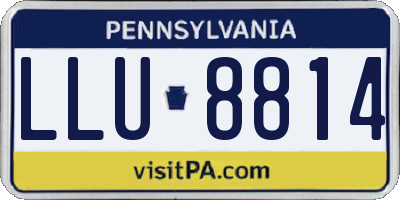 PA license plate LLU8814