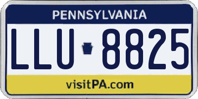 PA license plate LLU8825