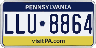 PA license plate LLU8864