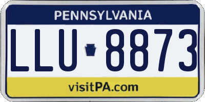 PA license plate LLU8873