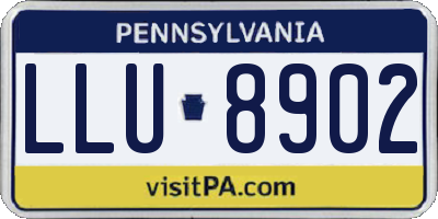 PA license plate LLU8902