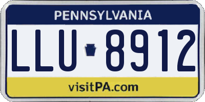 PA license plate LLU8912