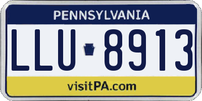 PA license plate LLU8913
