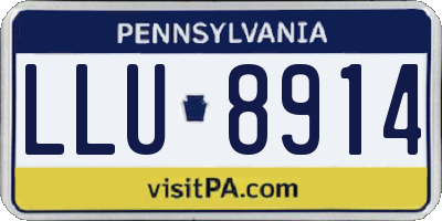 PA license plate LLU8914