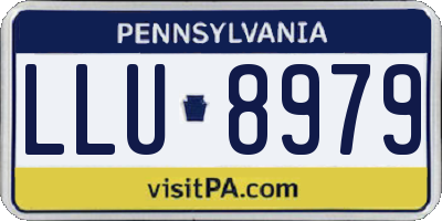 PA license plate LLU8979